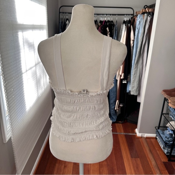 American Eagle Cropped Smocked Tank Top | Size Small - Picture 4 of 8